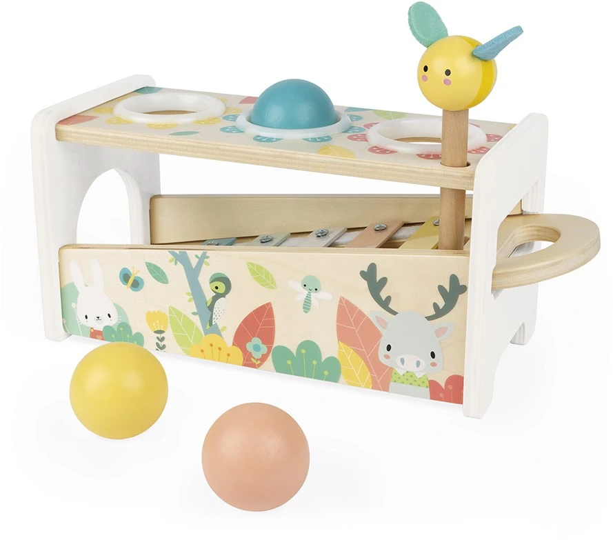 Janod Pure Schlagspiel Mit Xylophon 1 Janod Pure Schlagspiel Mit Xylophon