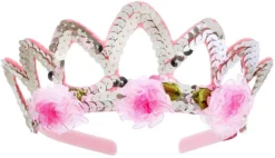 Rose & Romeo Krone Sady, Silber Mit Blüten (1 Stück)