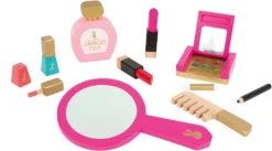 Janod Schminkspiel "Little Miss" Rosa (Inkl. 9 Teile Zubehör)