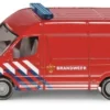 Siku 0808003, Feuerwehr-Transporter Niederlande, Metall/Kunststoff, Rot, Anhängerkupplung, Spielzeugauto Für Kinder