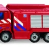 Siku 1036003, Feuerwehr-Tanklöschfahrzeug Niederlande, Metall/Kunststoff, Rot, Anhängerkupplung