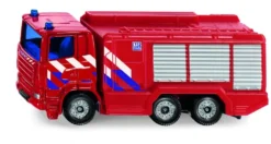 Siku 1036003, Feuerwehr-Tanklöschfahrzeug Niederlande, Metall/Kunststoff, Rot, Anhängerkupplung