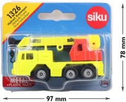 SIKU 1326, Hydraulischer Kranwagen, Metall/Kunststoff, Gelb/Rot, Hubfähiger Kranarm -Schleich Verkaufe siku 1326 hydraulischer kranwagen metall kunststoff gelb rot hubfaehiger kranarm 3