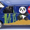 SIKU 1338, VW Transporter, Metall/Kunststoff, Blau, Öffenbare Heckklappe, Spielzeugauto Für Kinder