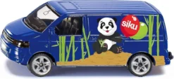SIKU 1338, VW Transporter, Metall/Kunststoff, Blau, Öffenbare Heckklappe, Spielzeugauto Für Kinder