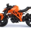 SIKU 1384, KTM 1290 Super Duke R Motorrad, Metall/Kunststoff, Orange, Bereifung Aus Gummi