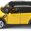 SIKU 1454, MINI Countryman, Metall/Kunststoff, Gelb/Schwarz, Öffenbare Türen