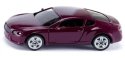 SIKU 1483, Bentley Continental GT V8, Metall/Kunststoff, Magenta, Spielzeugauto Für Kinder, Öffenbare Türen