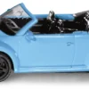 SIKU 1504, VW The Beetle Cabrio, Metall/Kunststoff, Hellblau, Spielzeugauto Für Kinder, Anhängerkupplung