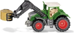 SIKU 1539, Fendt 1050 Vario Traktor, Metall/Kunststoff, Grün, Ballenzange Und Abnehmbare Kabine
