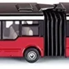 SIKU 1617, Gelenkbus, Metall/Kunststoff, Rot, Bereifung Aus Gummi, Spielzeugfahrzeug Für Kinder
