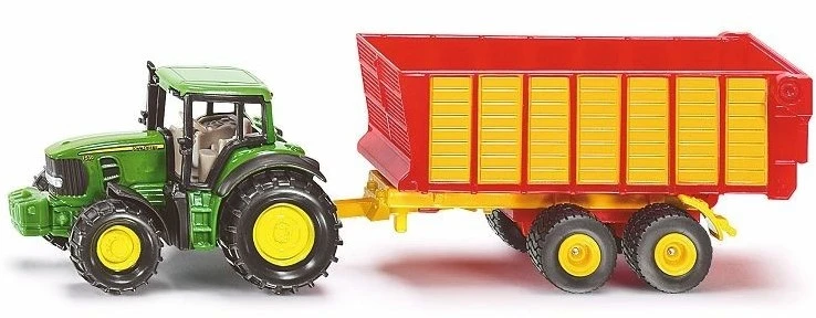 SIKU 1650, Traktor Mit Silagewagen, Metall/Kunststoff, Multicolor, Öffenbare Heckklappe 1 SIKU 1650, Traktor Mit Silagewagen, Metall/Kunststoff, Multicolor, Öffenbare Heckklappe