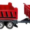 Siku 1685, LKW Mit Kippmulde Und Kippanhänger, 1:87, Metall/Kunststoff, Grau/Rot, Kippbare Mulden Mit öffenbaren Klappen