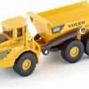 SIKU 1877, Volvo Dumper, Baustellenfahrzeug, 1:87, Metall/Kunststoff, Kippbare Mulde, Gelb