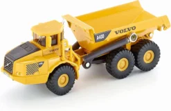 SIKU 1877, Volvo Dumper, Baustellenfahrzeug, 1:87, Metall/Kunststoff, Kippbare Mulde, Gelb