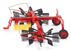 SIKU 2451, Fella Schwader, 1:32, Metall/Kunststoff, Rot, Bewegliche Und Abklappbare Kreisel