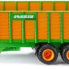 SIKU 2873, Silagewagen, 1:32, Metall/Kunststoff, Orange/Grün, Bewegliche Teile