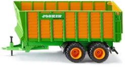 SIKU 2873, Silagewagen, 1:32, Metall/Kunststoff, Orange/Grün, Bewegliche Teile