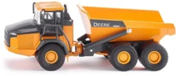 SIKU 3506, John Deere Dumper, Baustellenfahrzeug, 1:50, Metall/Kunststoff, Orange, Kippbare Mulde