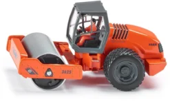 SIKU 3530, Hamm 3625 Walzenzug, 1:50, Metall/Kunststoff, Orange, Drehbare Walze