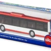 SIKU 3734, Stadtbus, 1:50, Metall/Kunststoff, Öffenbare Türen, Rot/Weiß