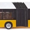 SIKU 3736, Gelenkbus, 1:50, Metall/Kunststoff, Gelb, Bereifung Aus Gummi, Öffenbare Türen