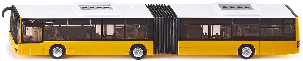 SIKU 3736, Gelenkbus, 1:50, Metall/Kunststoff, Gelb, Bereifung Aus Gummi, Öffenbare Türen 1 SIKU 3736, Gelenkbus, 1:50, Metall/Kunststoff, Gelb, Bereifung Aus Gummi, Öffenbare Türen