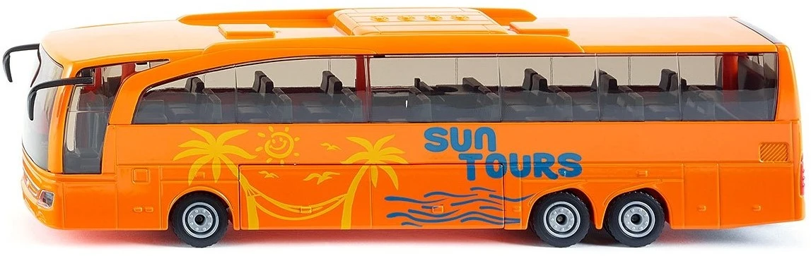 SIKU 3738, Mercedes-Benz Travego Reisebus, 1:50, Metall/Kunststoff, Orange, Bewegliche Teile 1 SIKU 3738, Mercedes-Benz Travego Reisebus, 1:50, Metall/Kunststoff, Orange, Bewegliche Teile