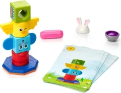 Smartmax Smart Games SMX230 My First Totem, Bausteine Für Babys, Spielzeuge Für Mädchen Und Kinder, Bunt