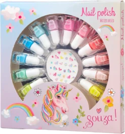 Souza GeschenkSet Nagellack/12 Farben + Nagelsticker (1 Set)