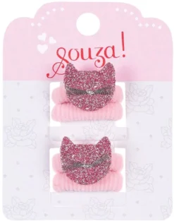 Souza Haargummi Katze, Rosa (4 Stck/Karte, 1 Karte)