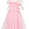 Souza Kleid Rosyanne, M. Flügeln, Rosé, 5-7J, 110-122 Cm (1 Stck)