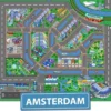 Spielmatte Amsterdam City-Play - Verkehrsteppich - Spielmatte Amsterdam