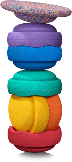 Stapelstein Colors Bundle Confetti Balanceboard 6+1 -Schleich Verkaufe stapelstein colors bundle confetti balanceboard 6plus1 3