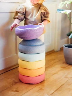 Stapelstein ORIGINAL | Rainbow Pastel | 6 -Schleich Verkaufe stapelstein stapelstenen pastel regenboog 6 delig