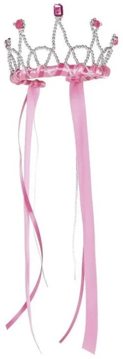 Great Pretenders Trullala Bänderdiadem, Haarband, Faschingsartikel, In Pink