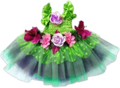 Trullala Feenkleid Grün Mit Flügeln, Größe: M (4-6 Jahre)
