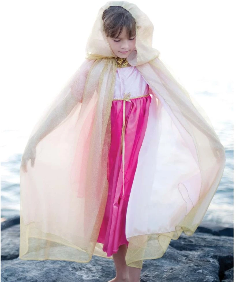 Great Pretenders Trullala Prinzessinnen-Cape Royal Gold/rosa S 2 Great Pretenders Trullala Prinzessinnen-Cape Royal Gold/rosa S – Bild 2