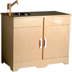 Van Dijk Toys Aanrechtblok - Naturel Met Wit