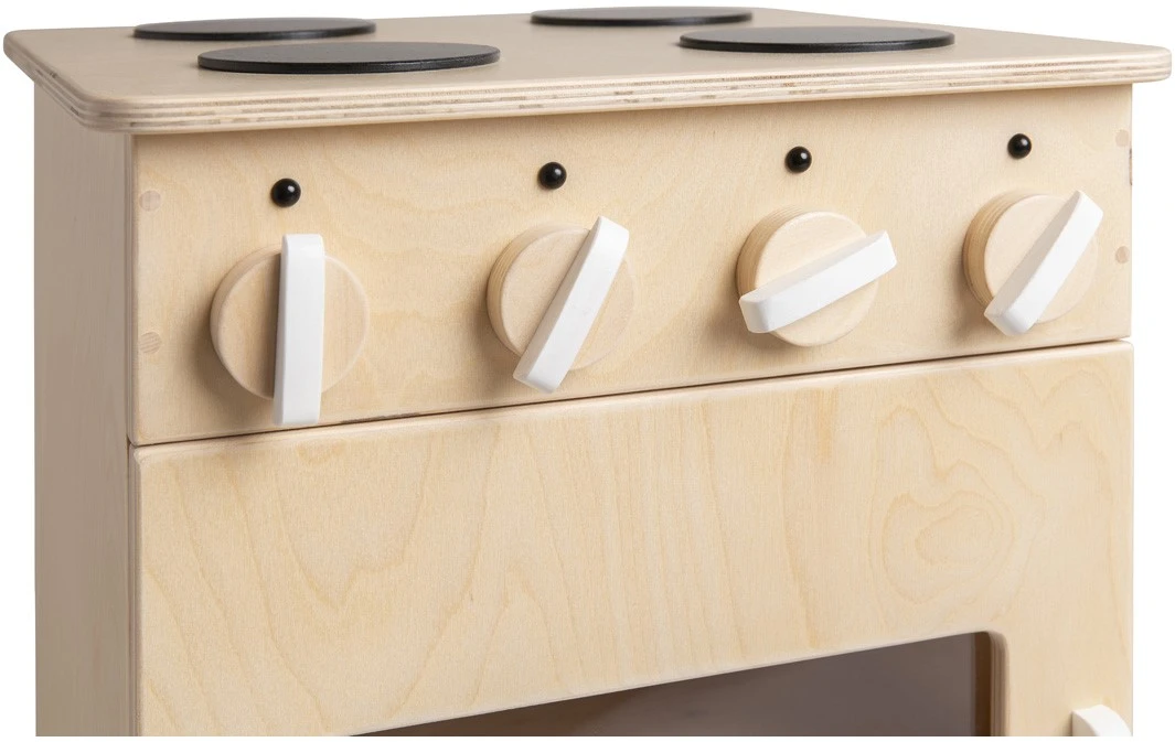 Van Dijk Toys Fornuis - Naturel Met Wit 4 Van Dijk Toys Fornuis - Naturel Met Wit – Bild 4