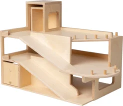 Van Dijk Toys Garage 2 Verdiepingen En Lift - Naturel