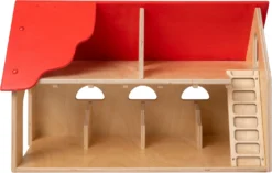 Van Dijk Toys Junior Farm 60 X 28 X 39 Cm Holz Natur/rot