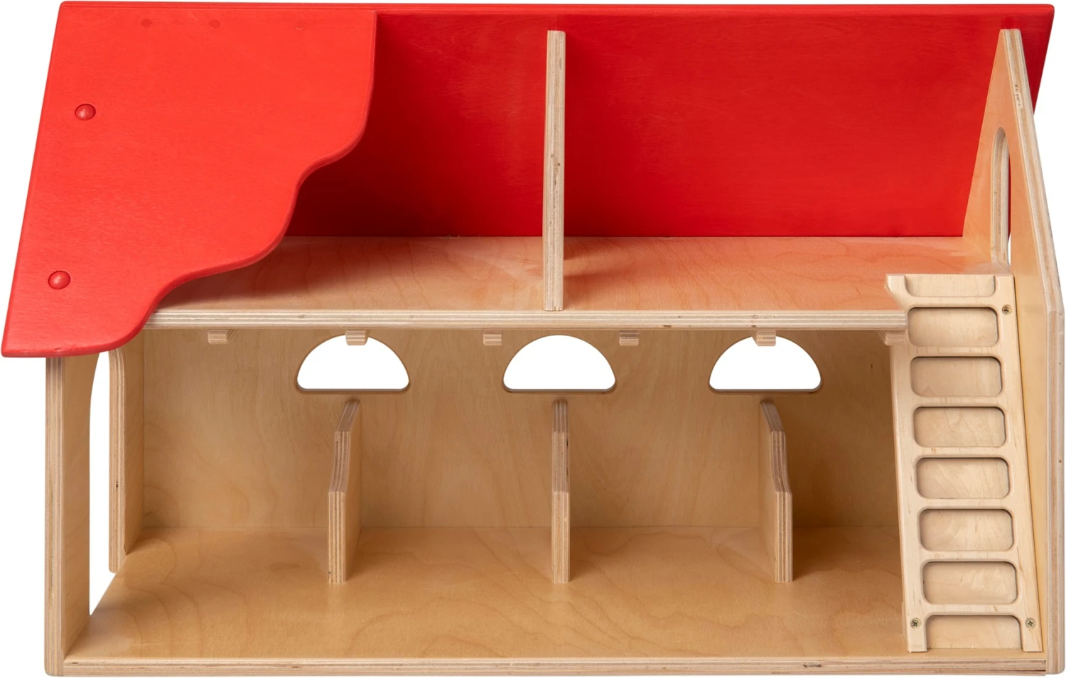 Van Dijk Toys Junior Farm 60 X 28 X 39 Cm Holz Natur/rot 1 Van Dijk Toys Junior Farm 60 X 28 X 39 Cm Holz Natur/rot