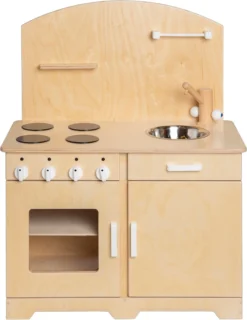 Van Dijk Toys Keuken Peuters - Naturel Met Wit