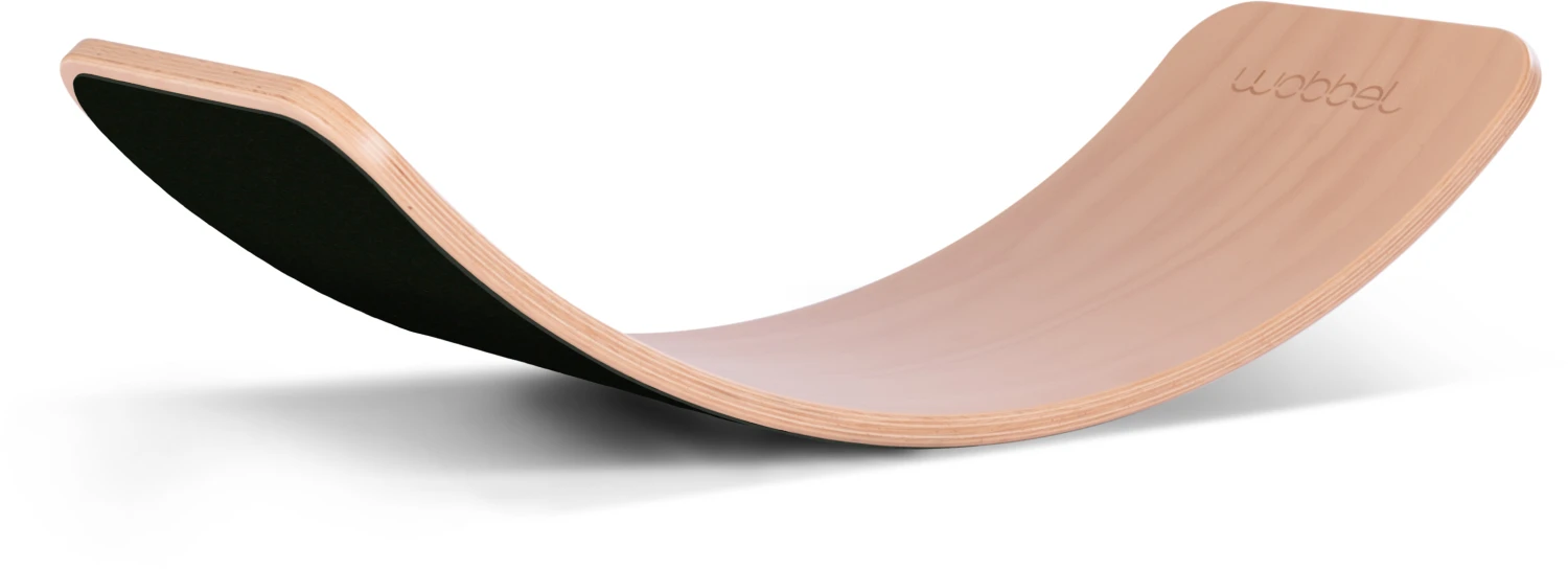 Wobbel Balanceboard Transparent Lackiert Filz Schwarz Yogaboard 1 Wobbel Balanceboard Transparent Lackiert Filz Schwarz Yogaboard