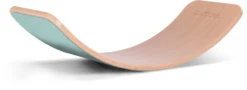 Wobbel Balanceboard Transparent Lackiert Sky Blau Yogaboard