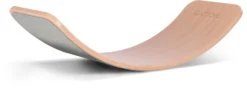 Wobbel Original Balanceboard Transparent Mit Filz Baby Mouse Yogaboard