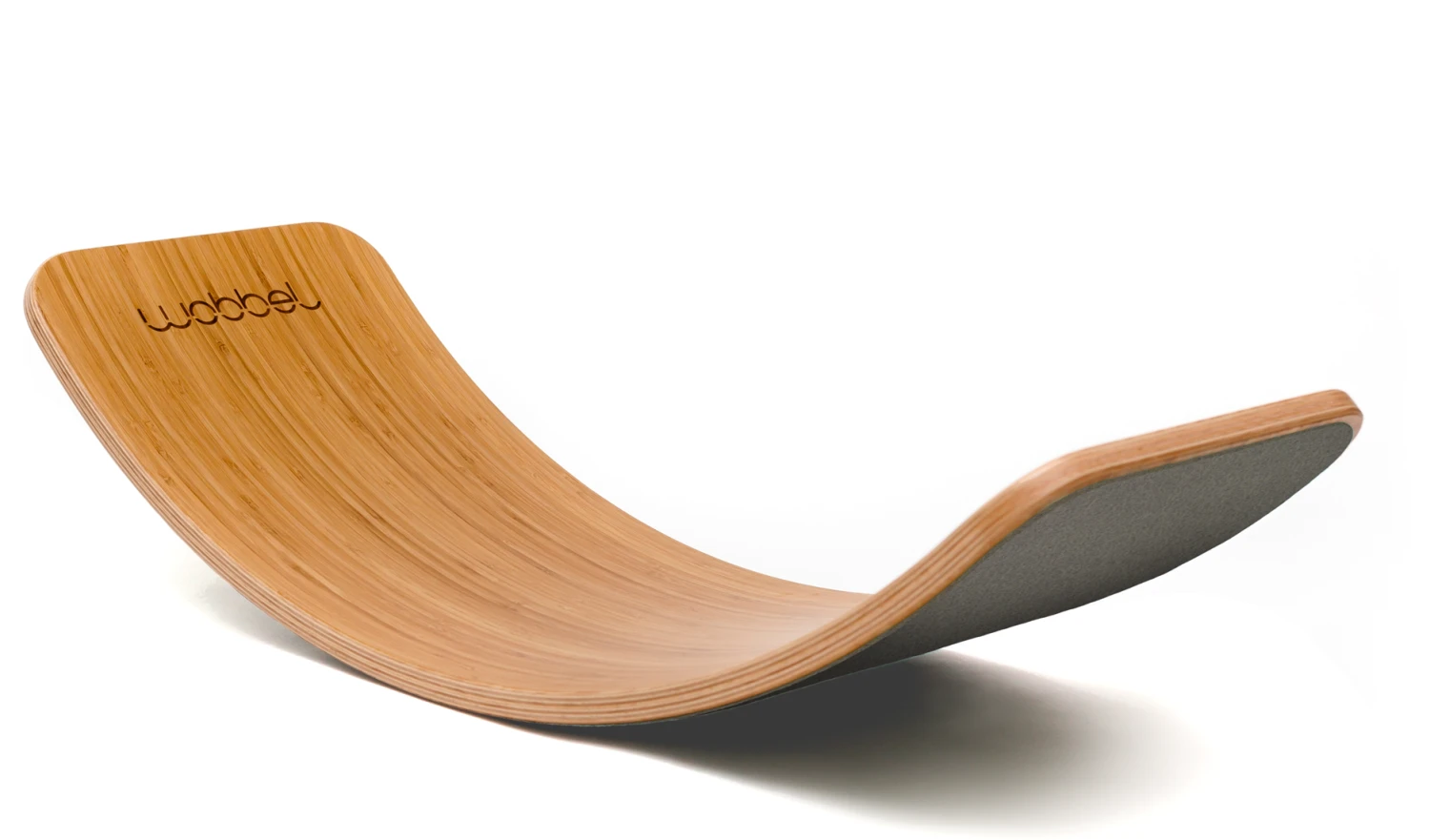 Wobbel Wobbelboard Bamboo Bambus Mit Filz Mouse Grau 1 Wobbel Wobbelboard Bamboo Bambus Mit Filz Mouse Grau