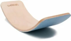 Wobbel Wobbelboard PRO Transparent Lackiert Mit Filz Sky Blau