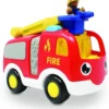 WOW Toys 10714 Ernie Fire Engine Feuerwehr, Rot/Gelb/Weiß/Blau